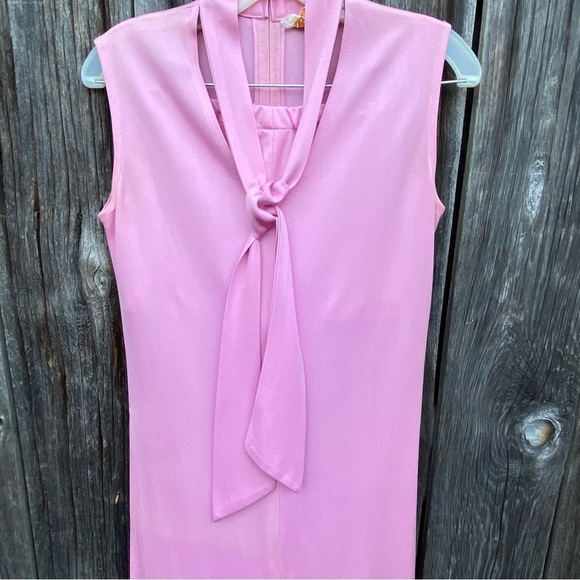 Vintage Rina California Maxi Dress Lilac color with matching Hot Pants Size S - Picture 3 of 14